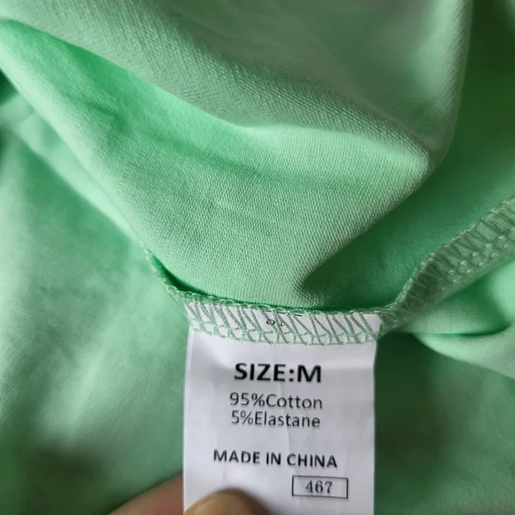 Women’s Casual Long Sleeve Patchwork Tunic Top – Teal – Size M – NWOT - Picture 5 of 7